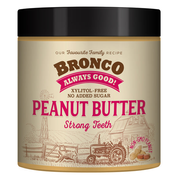 Bronco Peanut Butter Strong Teeth Treats for Dogs (250g)