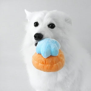 Furball Collectives Blue Gem Biscuit Squeaker Chew Toy (3 colors)