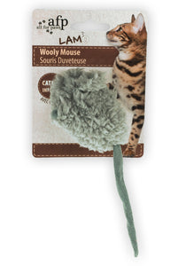 AFP Lambswool Snow Mouse Grey for Cats