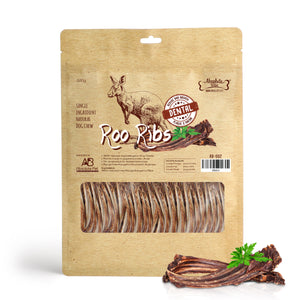 Absolute Bites Air Dried Roo Treats (Roo Ribs) for Dogs (2 sizes)