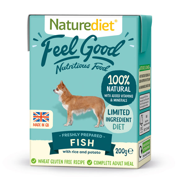 [Buy3free1] Naturediet Feel Good Nutritious Wet Food for Dogs (Fish) 2 sizes