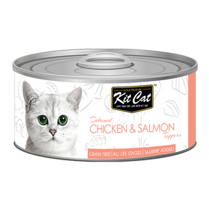 [1carton] Kit Cat Topper Series Canned Food (Chicken & Salmon) 80g x 24cans