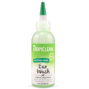 TropiClean Alcohol-Free Ear Wash for Dogs & Cats (118ml)
